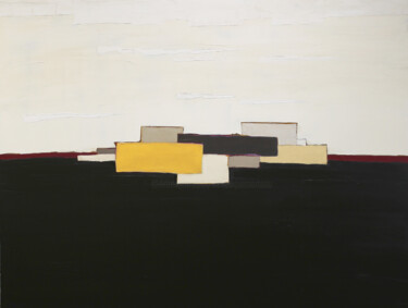 Malerei mit dem Titel "Abstraction 25" von Frédérique Marteau, Original-Kunstwerk, Öl Auf Keilrahmen aus Holz montiert