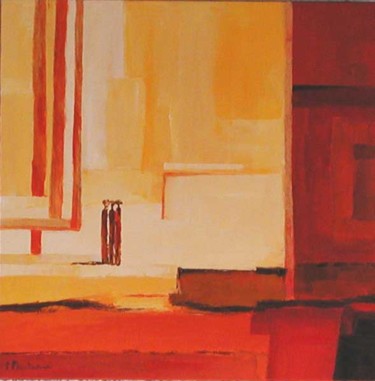 Peinture intitulée "Esprit du désert 6" par Frédérique Marteau, Œuvre d'art originale
