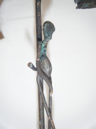 Sculpture intitulée "La fille du coin de…" par Fredeuhe, Œuvre d'art originale