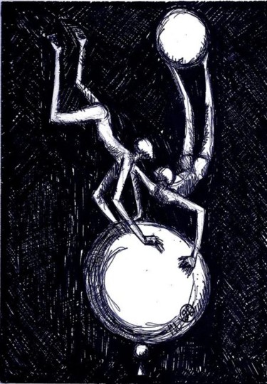 Dessin intitulée "Equilibre série 1" par Fredeuhe, Œuvre d'art originale, Autre