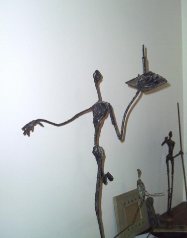 Sculpture intitulée "hep garcon" par Fredeuhe, Œuvre d'art originale, Métaux