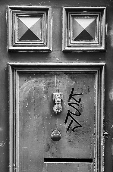 Photographie intitulée "Doorface" par Fred Goldzak, Œuvre d'art originale