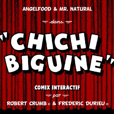 Installation titled "Vidéo: Chichi Bigui…" by Frédéric Durieu & Nathalie Erin, Original Artwork, People and bodies