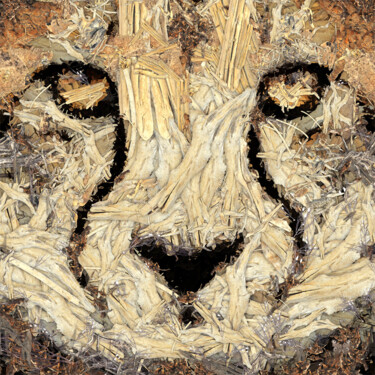 Arts numériques intitulée "Cheetah Out Of Wood…" par Frédéric Durieu & Nathalie Erin, Œuvre d'art originale, Travail numériq…