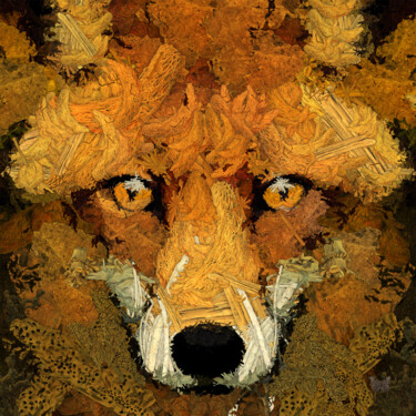 Arts numériques intitulée "Fox Out Of Woods 1…" par Frédéric Durieu & Nathalie Erin, Œuvre d'art originale, Travail numériqu…