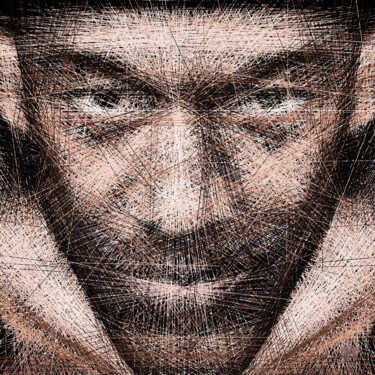 Arts numériques intitulée "Marcus Miller (avec…" par Frédéric Durieu & Nathalie Erin, Œuvre d'art originale, Travail numériq…