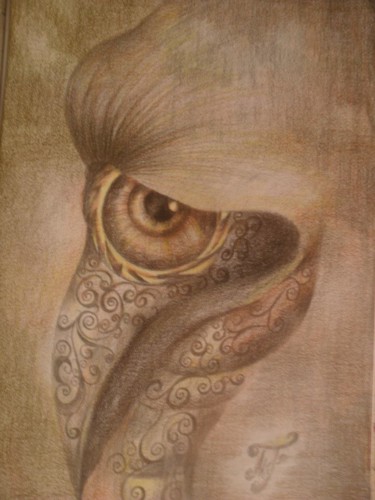 Disegno intitolato "Bird" da Freudiana'S, Opera d'arte originale