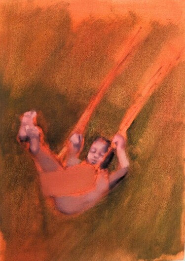Peinture intitulée "Weightless" par Freya Platts Costeloe, Œuvre d'art originale, Huile