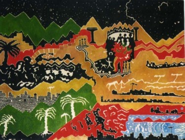 Painting titled "Sahara" by Friederike Büchner, Original Artwork
