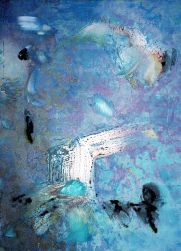 Картина под названием "emerging from the l…" - Friedrich Zettl, Подлинное произведение искусства, Чернила