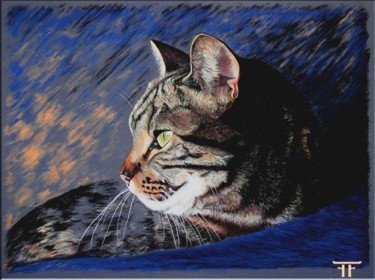 Painting titled "KITTY" by Laurent Frison, Original Artwork, Other