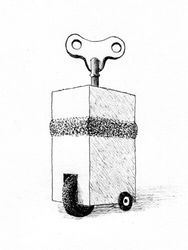 Zeichnungen mit dem Titel "innovation" von Frits Sergeant, Original-Kunstwerk, Tinte