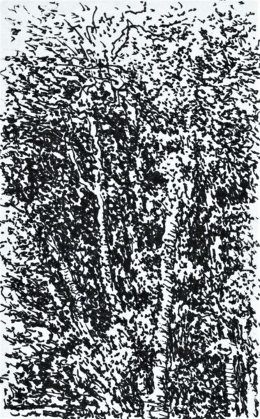 "trees" başlıklı Resim Frits Sergeant tarafından, Orijinal sanat, Mürekkep
