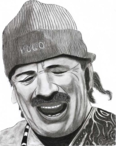 Dibujo titulada "Carlos Santana" por Frixo666, Obra de arte original