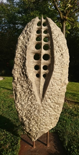Sculpture titled "Ex-tension LXXXVIII" by Gilbert Frizon, Original Artwork, Stone