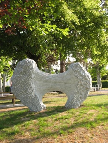 Sculpture titled "Ex-tension VII" by Gilbert Frizon, Original Artwork, Stone
