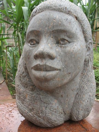 Sculpture intitulée "Bukavienne" par Gilbert Frizon, Œuvre d'art originale