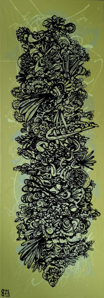 Pintura titulada "plantigrade" por Frob, Obra de arte original, Acrílico