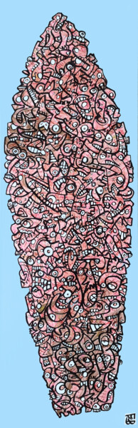 Картина под названием "strogoff" - Frob, Подлинное произведение искусства, Акрил Установлен на Деревянная рама для носилок