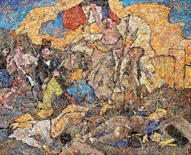 Pittura intitolato "libres" da Frob, Opera d'arte originale, Acrilico Montato su Telaio per barella in legno