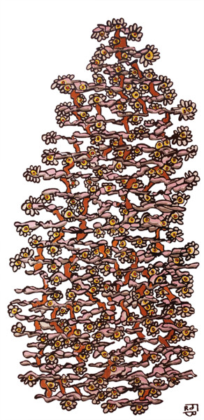 Картина под названием "nipon" - Frob, Подлинное произведение искусства, Акрил