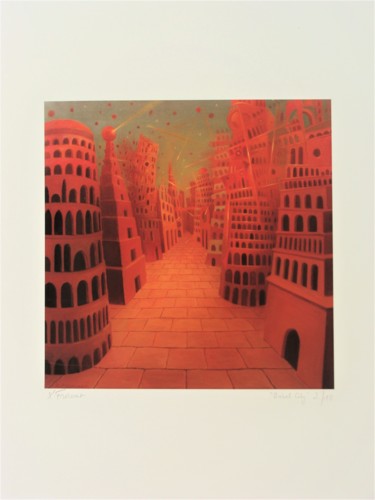 Arte digitale intitolato "Babel City" da Xavier Froissart, Opera d'arte originale, Lavoro digitale 2D