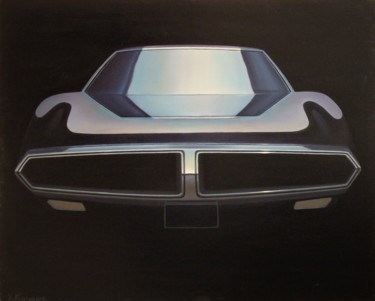 Painting titled "Pontiac" by Xavier Froissart, Original Artwork, Oil