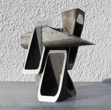 Sculpture intitulée "Block 16" par Fred#29, Œuvre d'art originale, Métaux