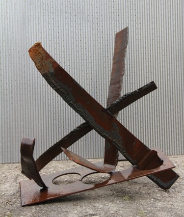 Sculpture intitulée "Libellule véner" par Fred#29, Œuvre d'art originale, Métaux