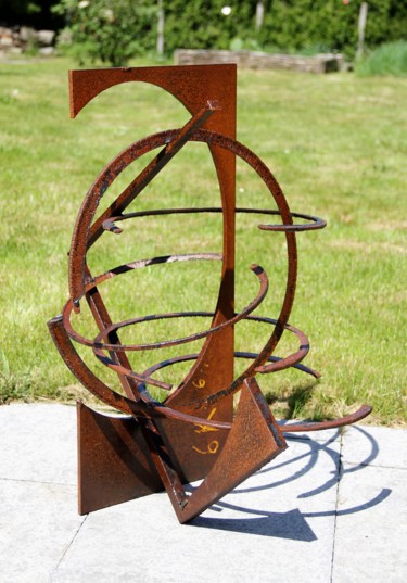Sculpture titled "Univers-6K6" by Fred#29, Original Artwork, Metals