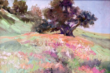 Pintura intitulada "Autumn Afternoon" por F. Stevaux, Obras de arte originais, Óleo