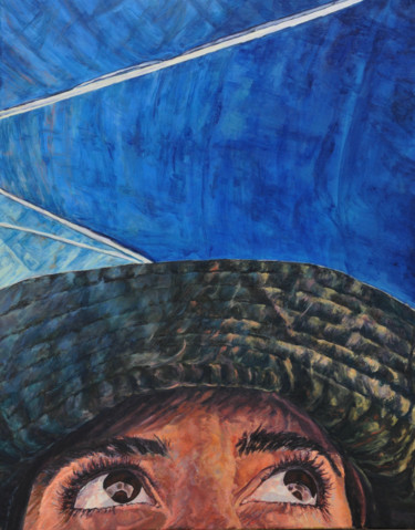 Pintura titulada "Lo que ven tus ojos" por Fuensanta R.Urien, Obra de arte original, Oleo Montado en Bastidor de camilla de…