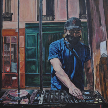 Telmo Pintura intitulada "Telmo" por Fuensanta R.Urien, Obras de arte originais, Óleo Montado em Maca de lona