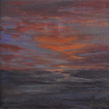 Malarstwo zatytułowany „Noche de otoño” autorstwa Fuensanta R.Urien, Oryginalna praca, Olej Zamontowany na Drewniana rama no…