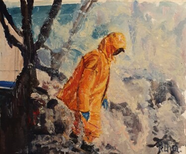 Pintura titulada "Cuando la mar te at…" por Fuensanta R.Urien, Obra de arte original, Oleo