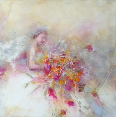 Peinture intitulée "La mariée" par Helene Fuhs, Œuvre d'art originale, Acrylique