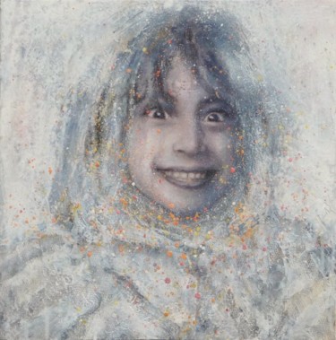 Schilderij getiteld "Enfance" door Helene Fuhs, Origineel Kunstwerk, Anders