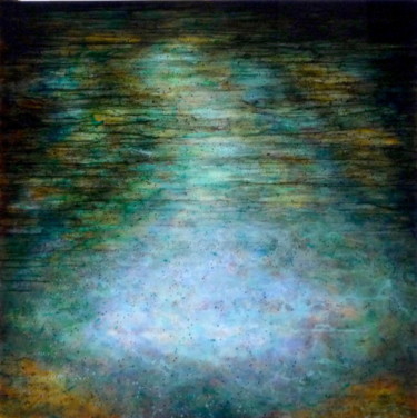 Painting titled "reflet" by Helene Fuhs, Original Artwork, Acrylic