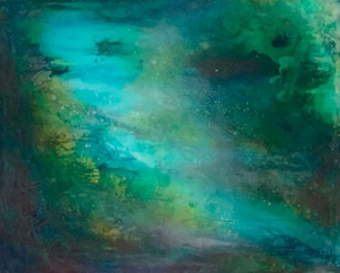 Картина под названием "plongée" - Helene Fuhs, Подлинное произведение искусства, Акрил Установлен на Деревянная рама для нос…