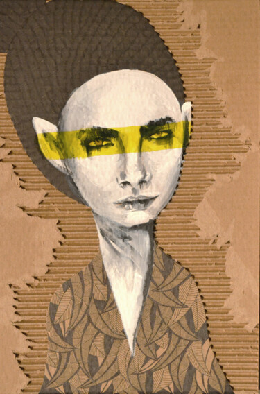 Peinture intitulée "Missing Day 17" par Fukui, Œuvre d'art originale, Acrylique Monté sur Carton