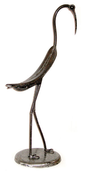 Sculpture intitulée "Echassier" par Vincent Libecq, Œuvre d'art originale