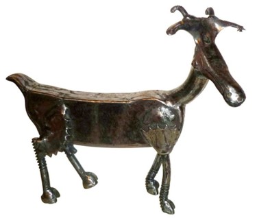 Sculpture intitulée "Chèvre" par Vincent Libecq, Œuvre d'art originale
