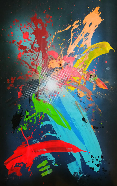 Картина под названием "My Life X" - Für - Urban Art Labo, Подлинное произведение искусства, Рисунок распылителем краски