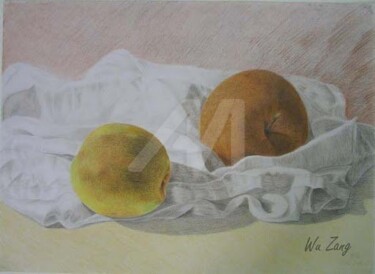 pencil color drawing for still life Картина под названием "pencil color drawin…" - Hui Ching Hsu, Подлинное произведение искусства, Карандаш
