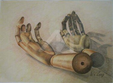 pencil color drawing for still life-4 Картина под названием "pencil color drawin…" - Hui Ching Hsu, Подлинное произведение искусства, Карандаш