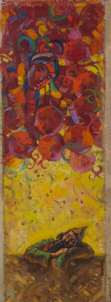 Картина под названием "'' Гранатовый сон ''" - Фуркат Бозоров, Подлинное произведение искусства, Цифровая живопись
