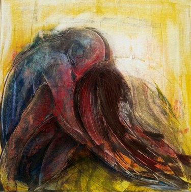 Peinture intitulée "l'abandon" par Laurence Moreux, Œuvre d'art originale