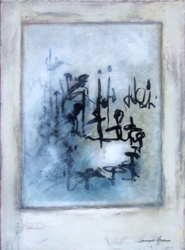 Peinture intitulée "fenêtre 2" par Laurence Moreux, Œuvre d'art originale, Huile