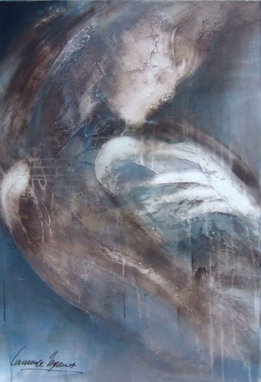 Peinture intitulée "l'ange" par Laurence Moreux, Œuvre d'art originale