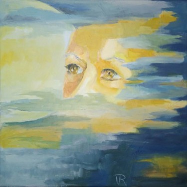 Peinture intitulée "regard" par Véronique Roncin, Œuvre d'art originale, Acrylique